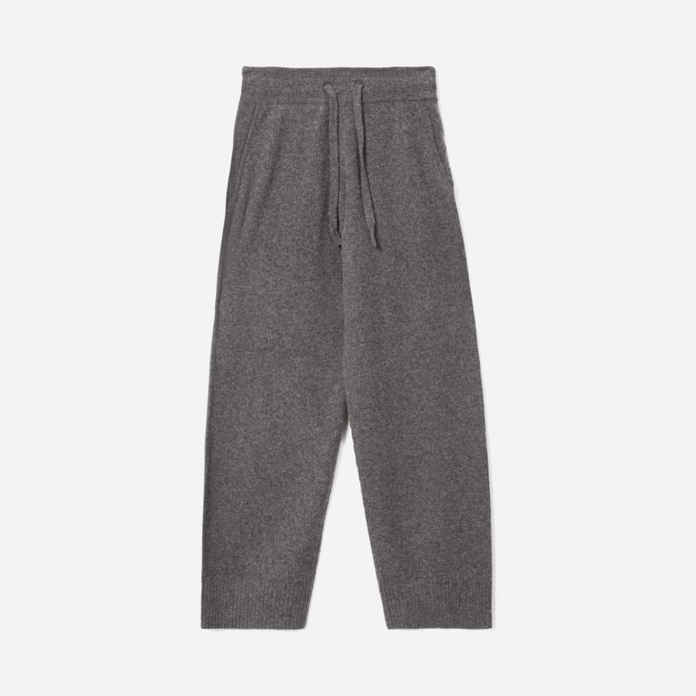 The Cozy-Stretch Wide-Leg Sweatpant | Heathered Charcoal