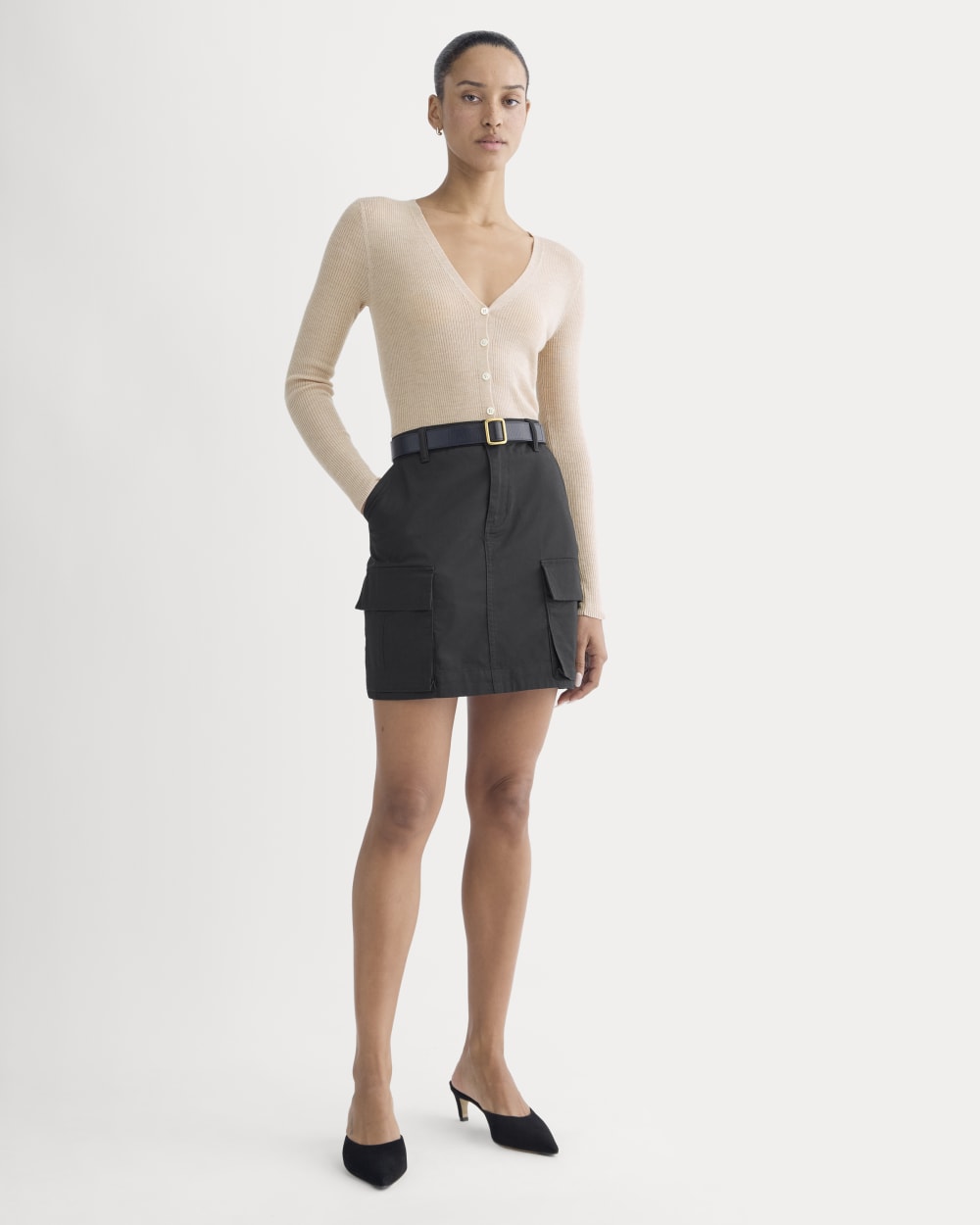 The Cardigan in Ultrasoft Merino | Pale Blush