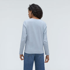 The Organic Cotton Long-Sleeve Crew | Mist