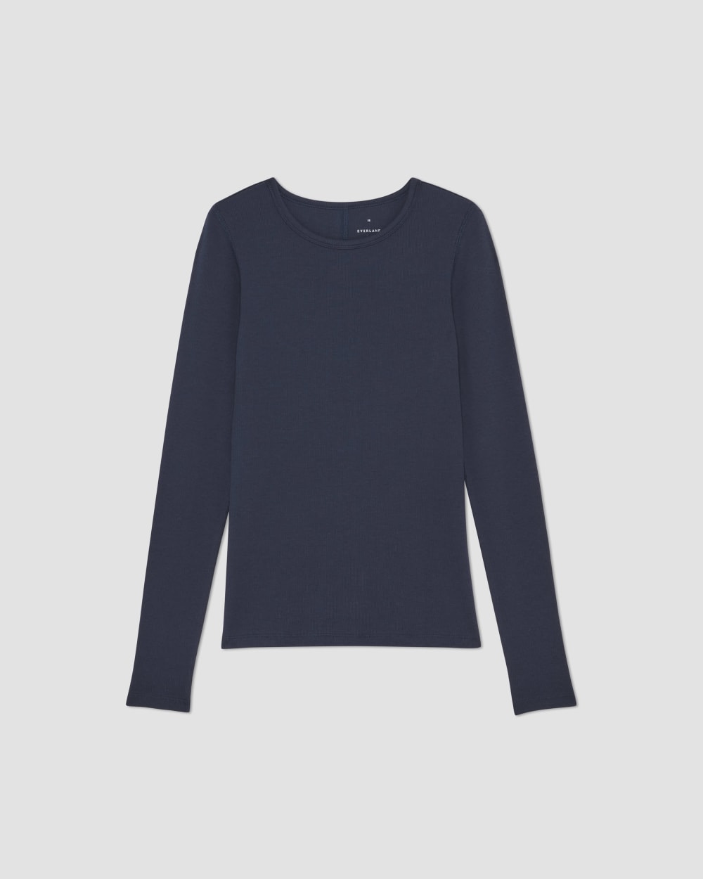 The Luxe Rib Long-Sleeve Crew | Navy