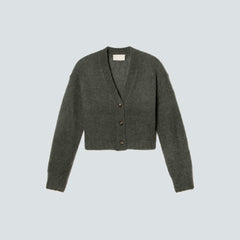 The Alpaca V-Neck Cropped Cardigan | Kambaba