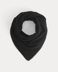 The Feather Cashmere Bandana | Black