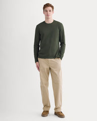 The Essential Organic Long-Sleeve Tee | Dark Green