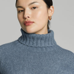 The Cloud Turtleneck | Faded Blue