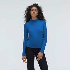 The Organic Cotton Turtleneck | Lapis Blue