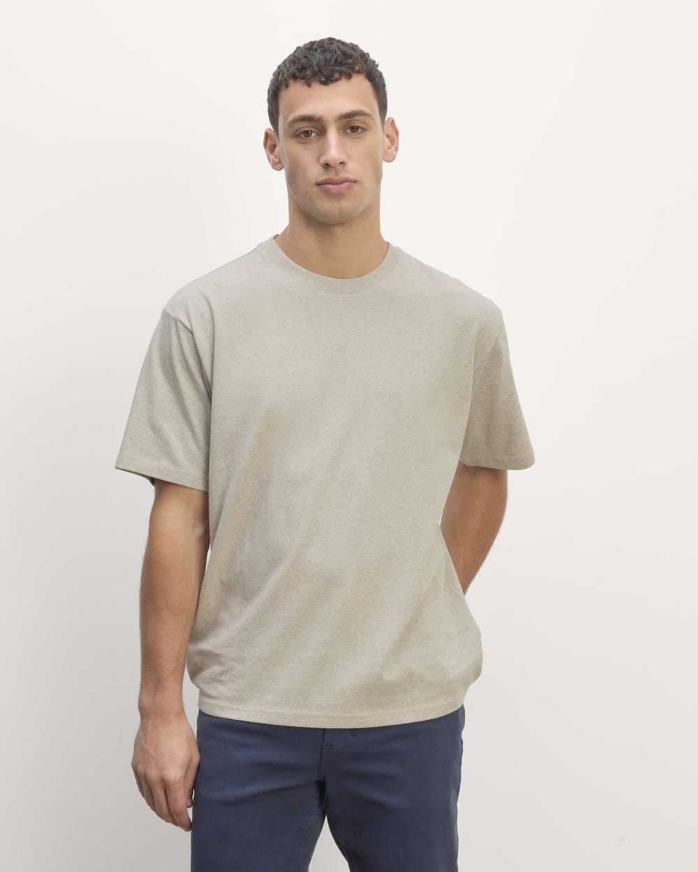 The Premium-Weight Relaxed Crew | Uniform | Heathered Oatmeal