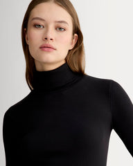 The Luxe Rib Turtleneck | Black