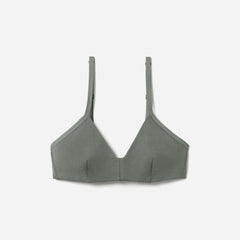 The Cotton Bralette | Dark Sage