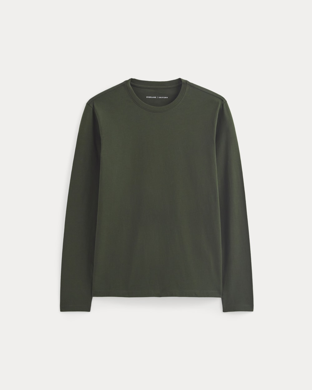 The Essential Organic Long-Sleeve Tee | Dark Green