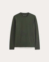 The Essential Organic Long-Sleeve Tee | Dark Green