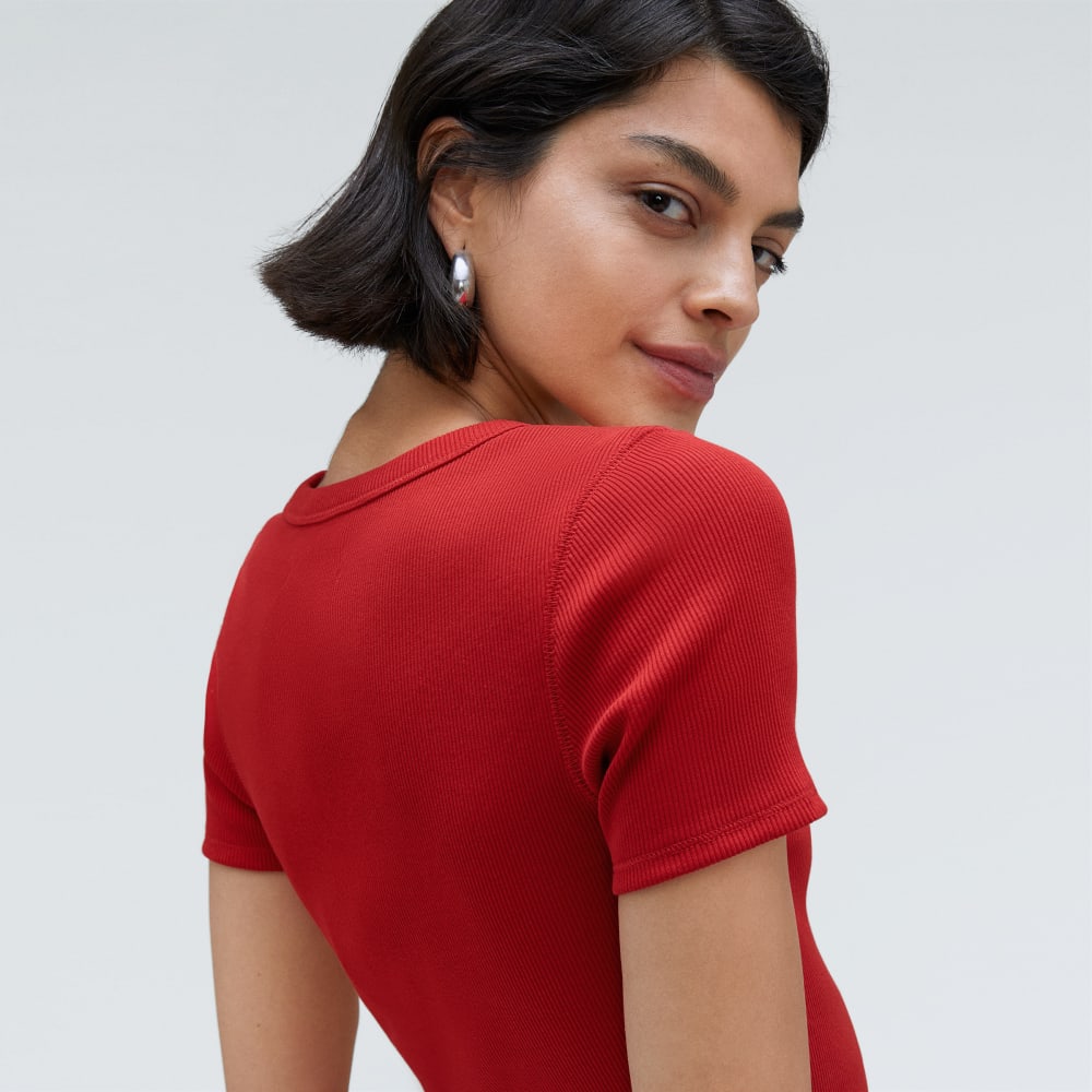 The '90s Rib Tee | Ruby