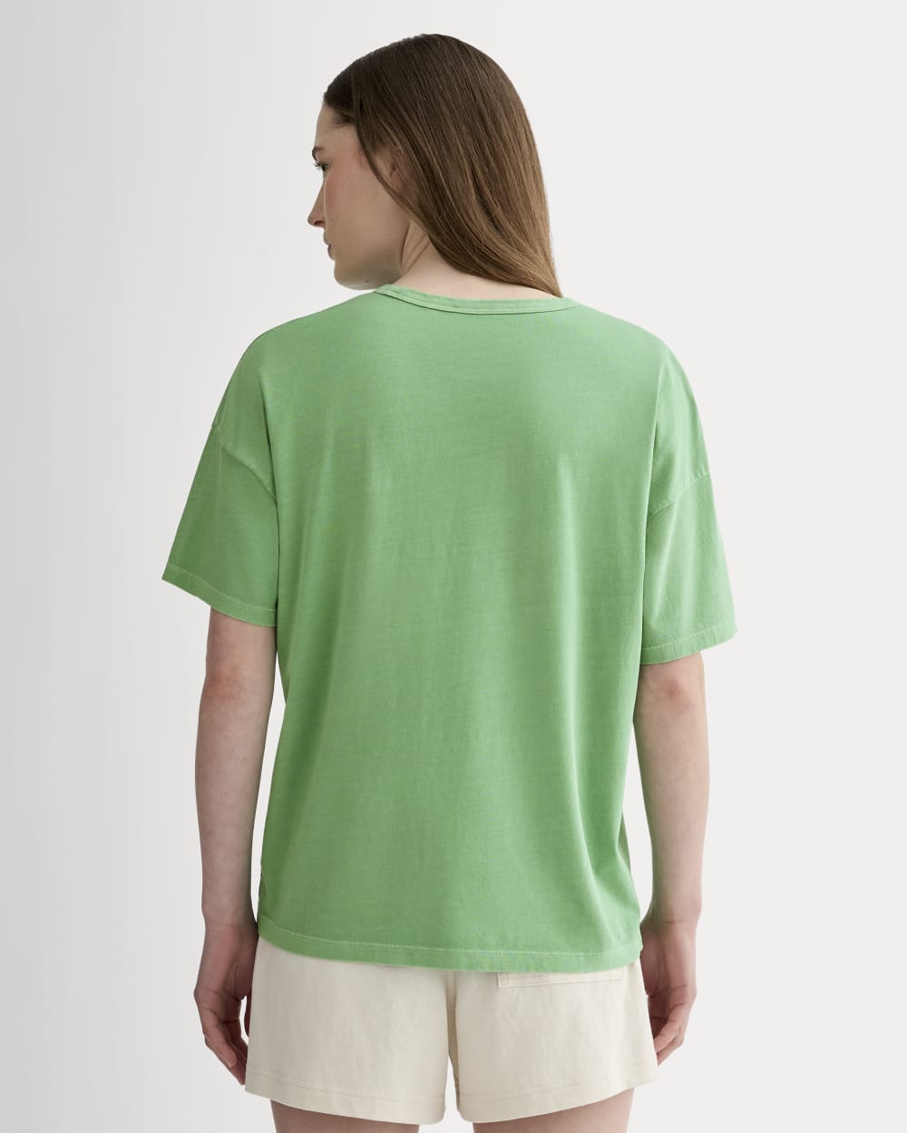 The Boyfriend Tee in Essential Cotton | Green Garment Dye