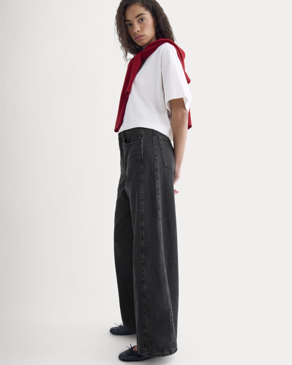 Paneled Wide-Leg Jean | Twilight