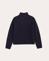 The Fisherman Turtleneck in Wool Cashmere | Navy