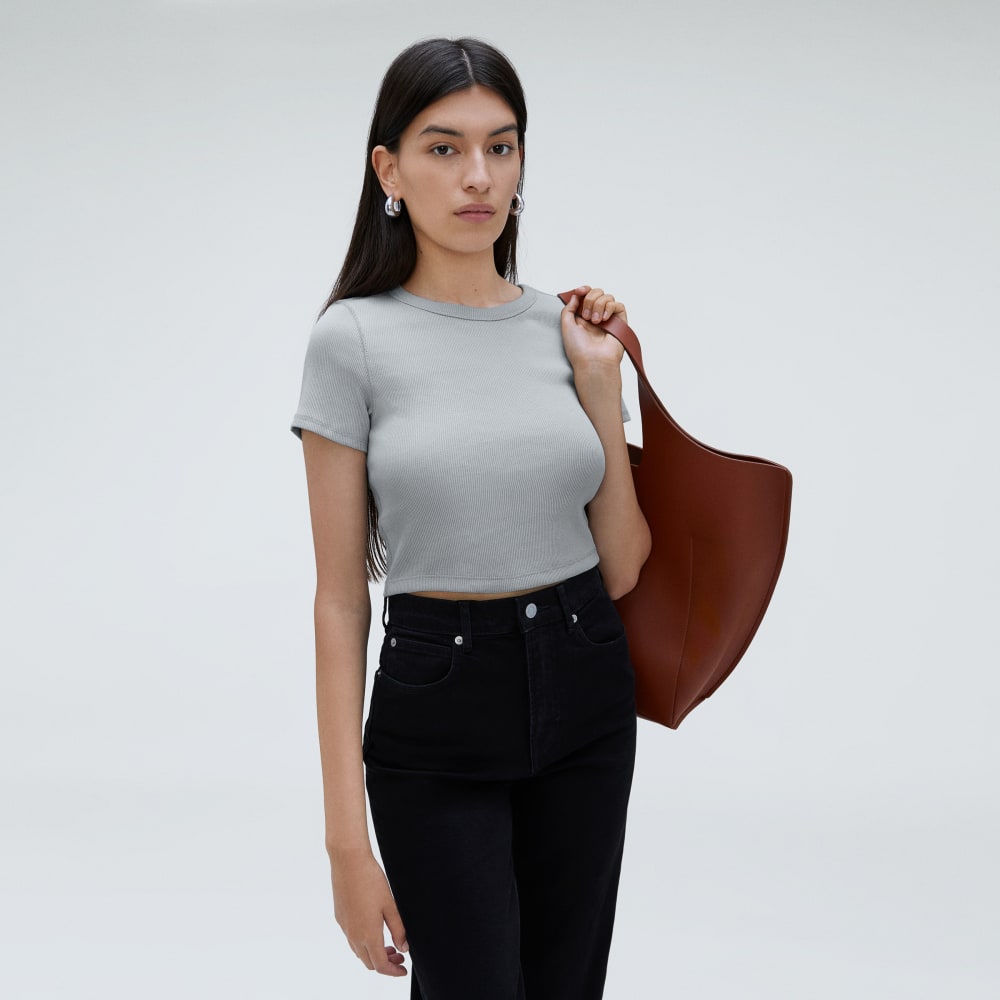 The '90s Rib Tee | Sky