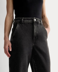 The Utility Barrel Jean | Washed Black | Regular