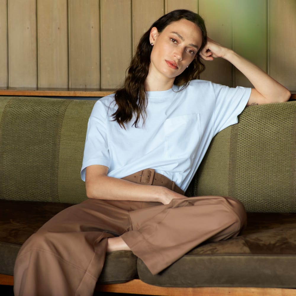 The Organic Cotton Relaxed Pocket Tee | White