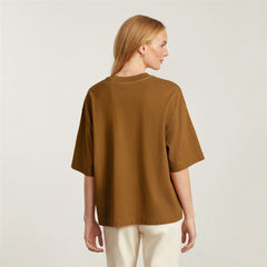 The Premium Weight Relaxed Tee | Tawny Brown