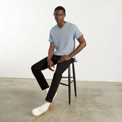 The Organic Cotton V-Neck Tee | Sky