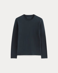 The Essential Organic Long-Sleeve Tee | Deep Navy