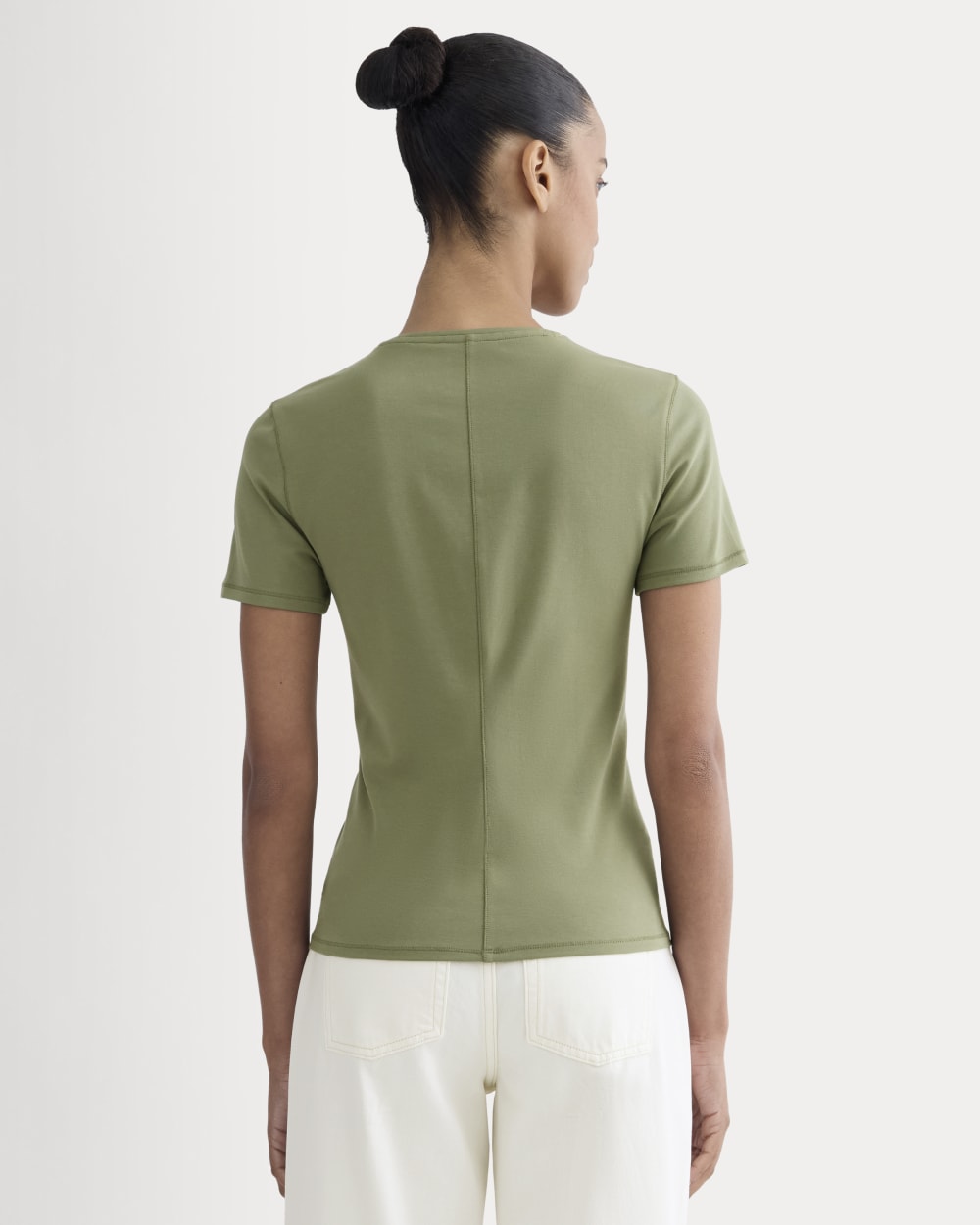 The Form Tee | Lichen Green
