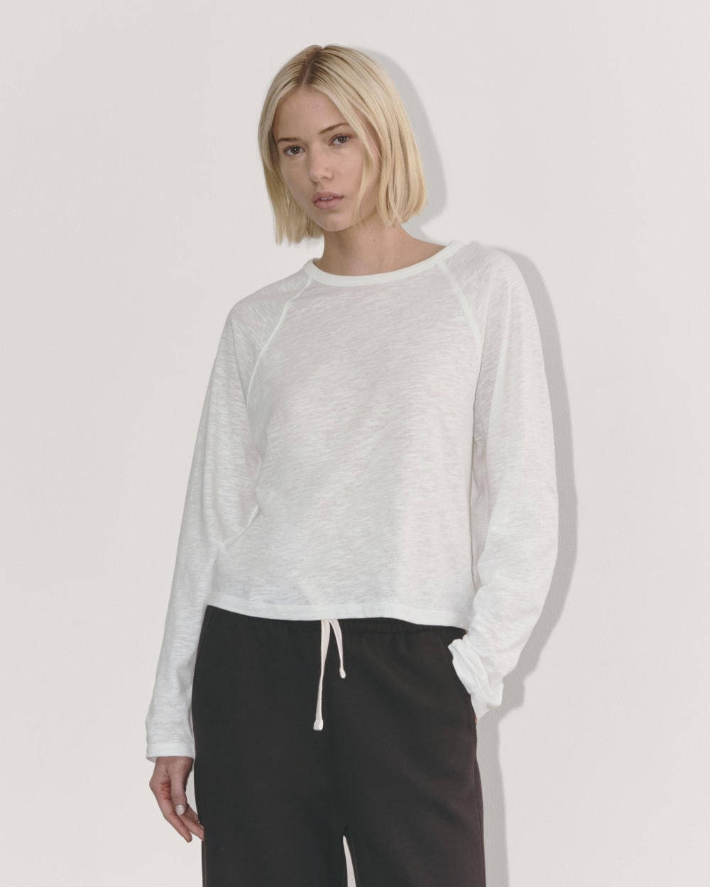 The Perform Crew Tee | White