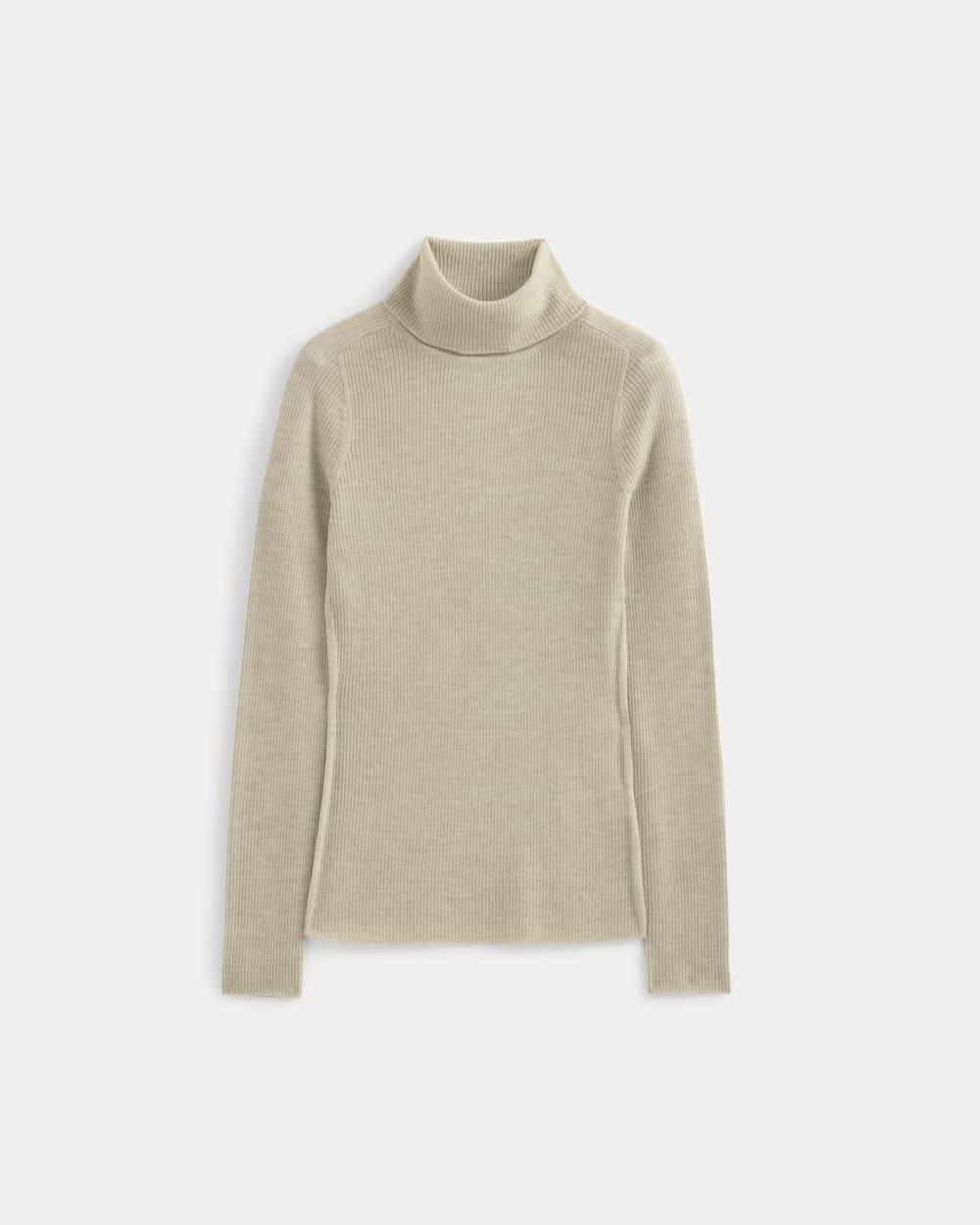 The Turtleneck in Ultrasoft Merino | Heather Oatmeal