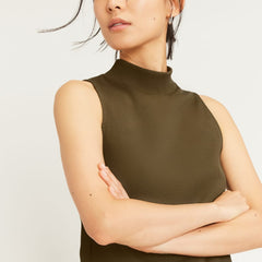 The Ribbed Mockneck Tank | Beech