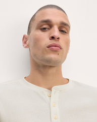 The Waffle Long-Sleeve Henley | Bone