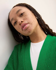 The Boxy Cardigan in Everyday Cotton | Grass Green