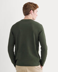 The Essential Organic Long-Sleeve Tee | Dark Green