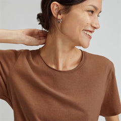 The Relaxed Hemp Tee | Carob Brown