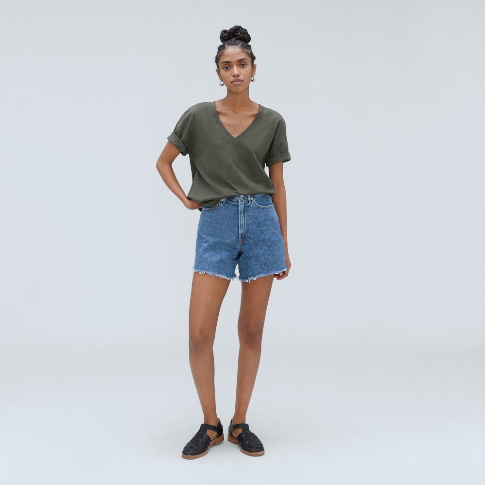 The Organic Cotton Slouchy V-Neck | Kambaba