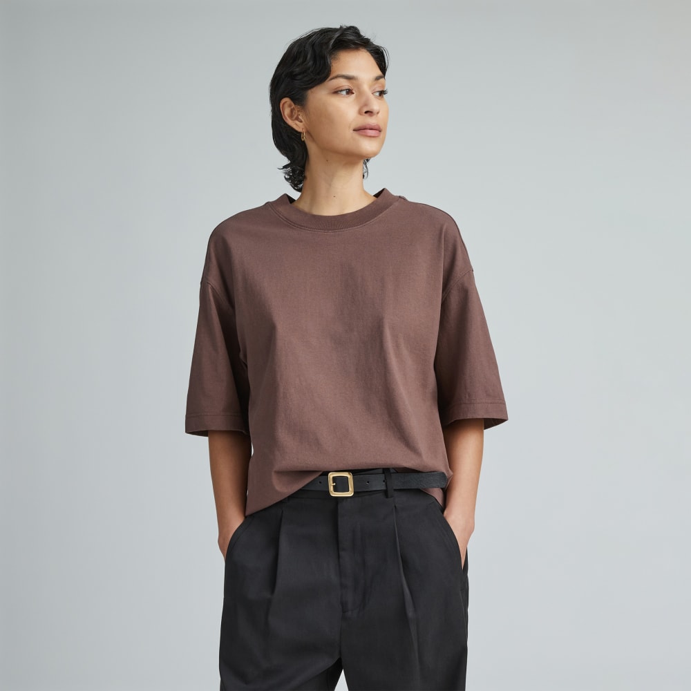 The Premium Weight Relaxed Tee | Chocolate Brown
