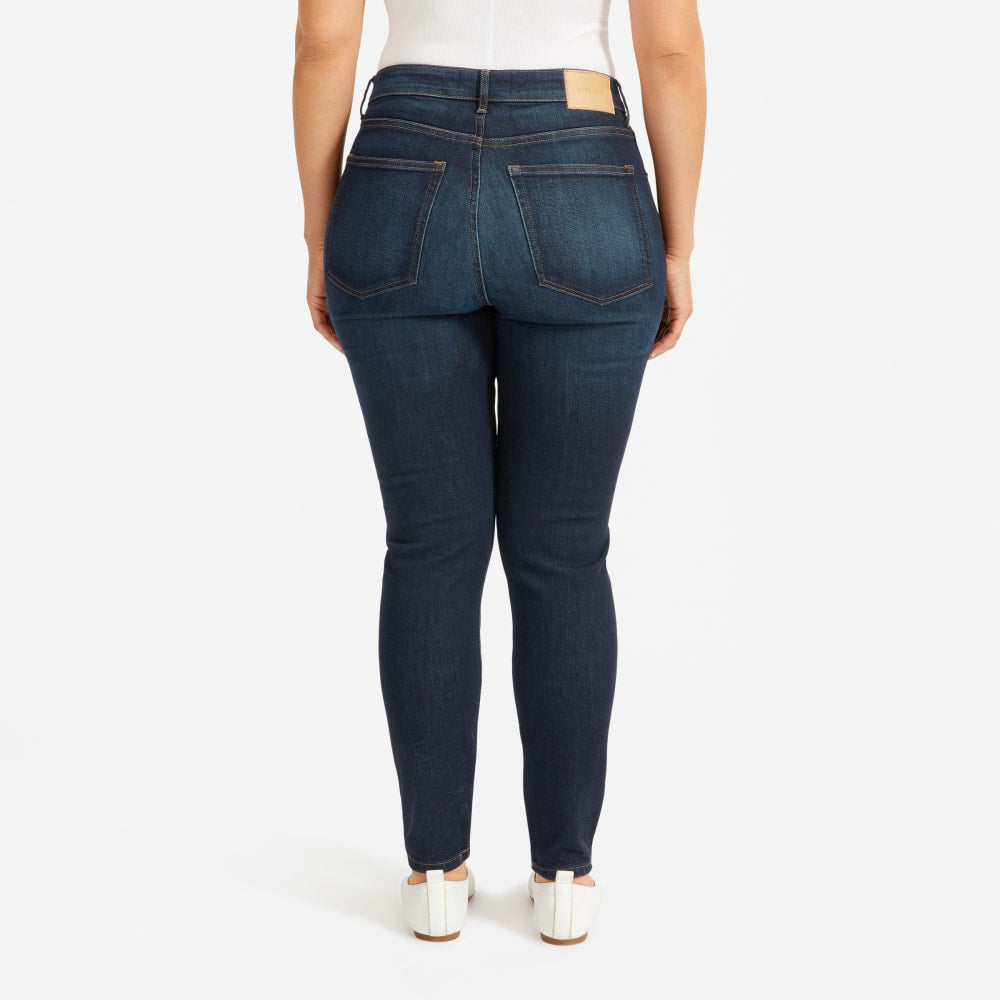 The Curvy Authentic Stretch High-Rise Skinny Jean | Dark Blue Wash | 26.5" Inseam
