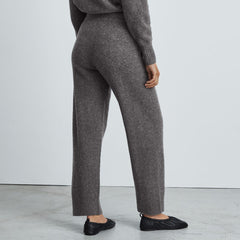 The Cozy-Stretch Wide-Leg Sweatpant | Heathered Charcoal