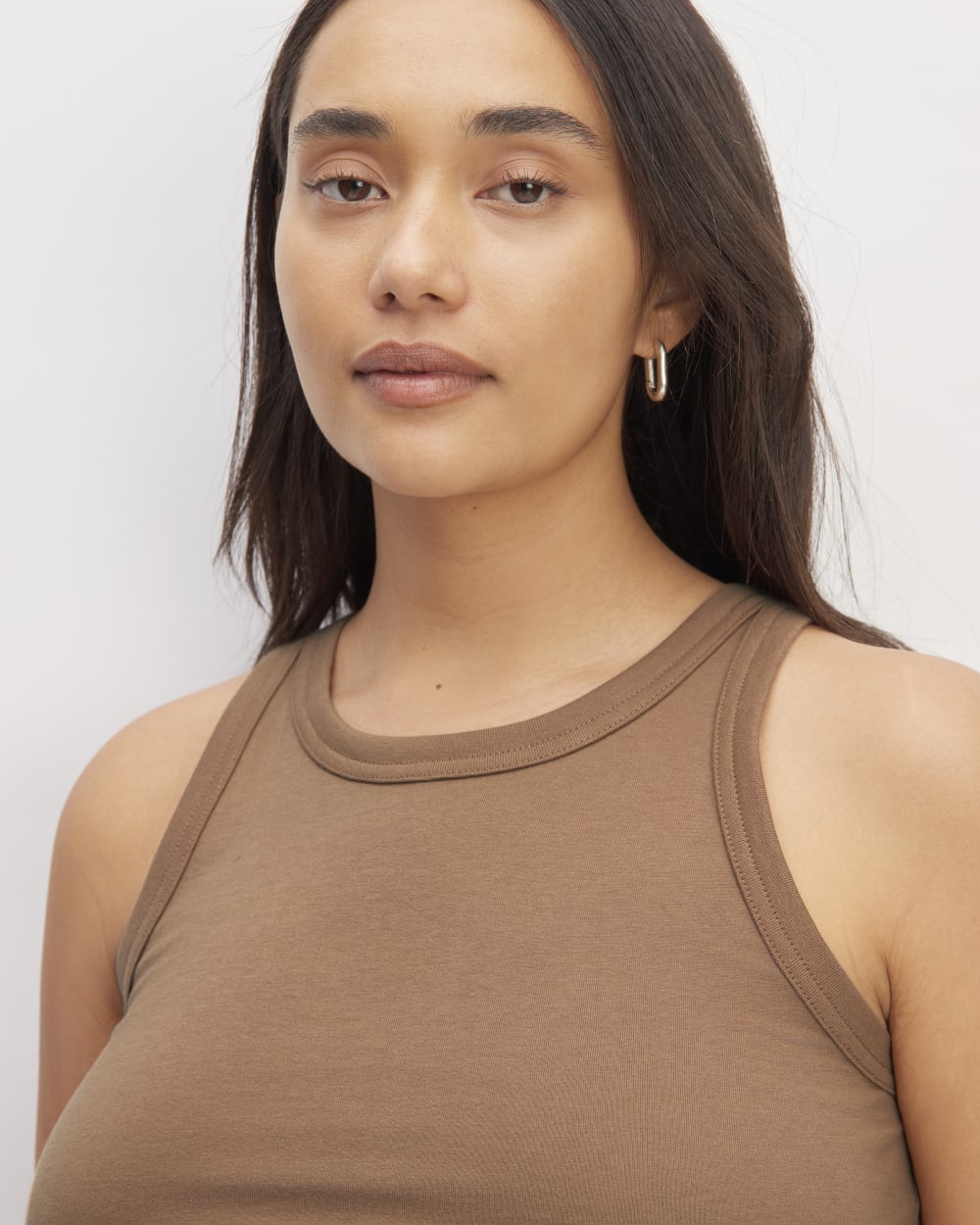 The Tank in Essential Cotton | Carob Brown