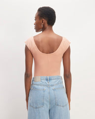 The Supima® Form Cap-Sleeve Tee | Blush Pink