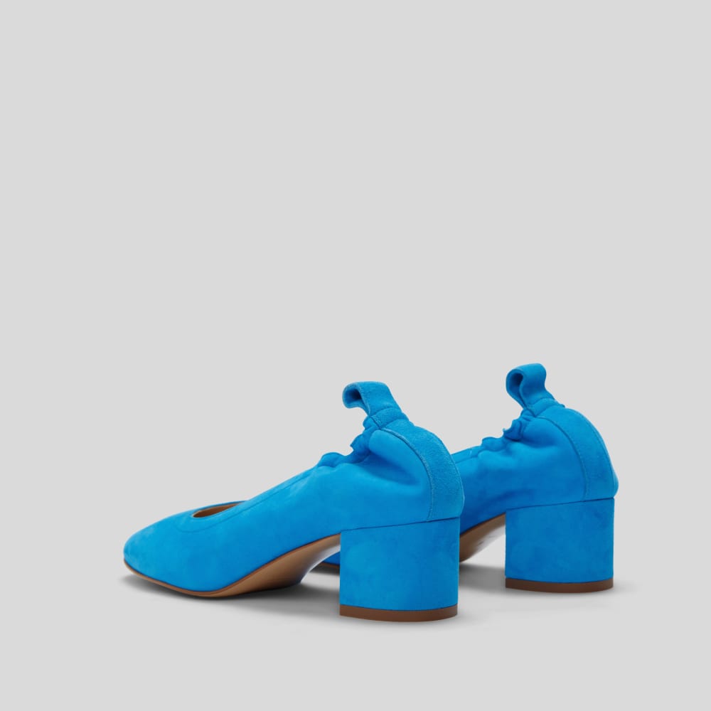 The Day Heel in Narrow Fit | Brilliant Blue Suede