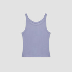 The Pima Micro-Rib Short Tank | Cornflower Blue
