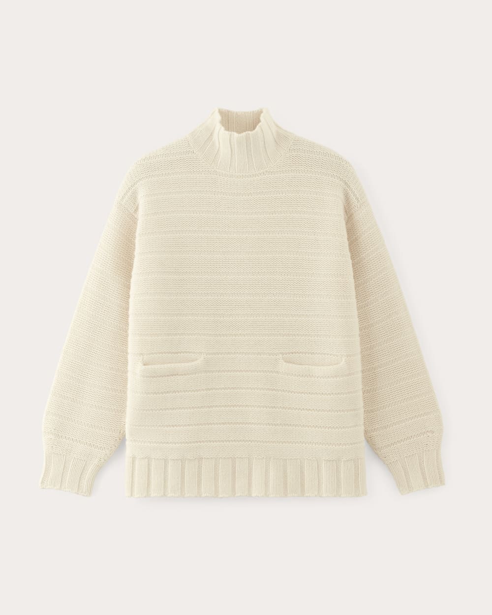 The Oversized Turtleneck in Luxe Merino | Bone