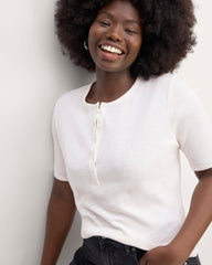 The Vintage Rib Henley | Bone