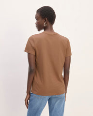 The Slim Crew in Essential Cotton | Carob Brown