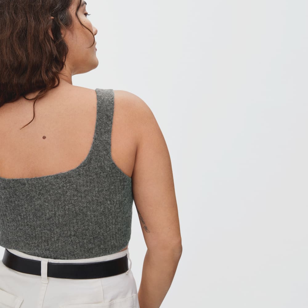 The Cozy-Stretch Tank | Heathered Charcoal
