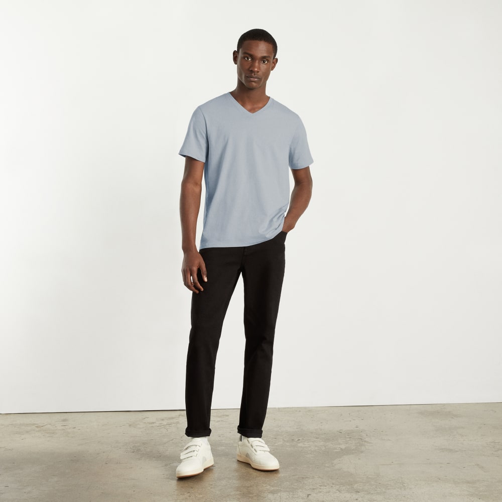 The Organic Cotton V-Neck Tee | Sky