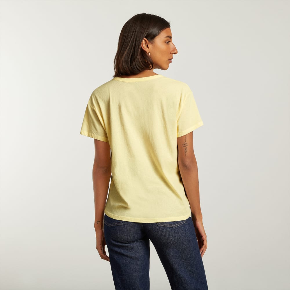 The Air Scoop-Neck Tee | Pastel Yellow