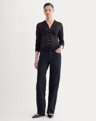 The Air Alpaca ™ High V Cardigan | Black