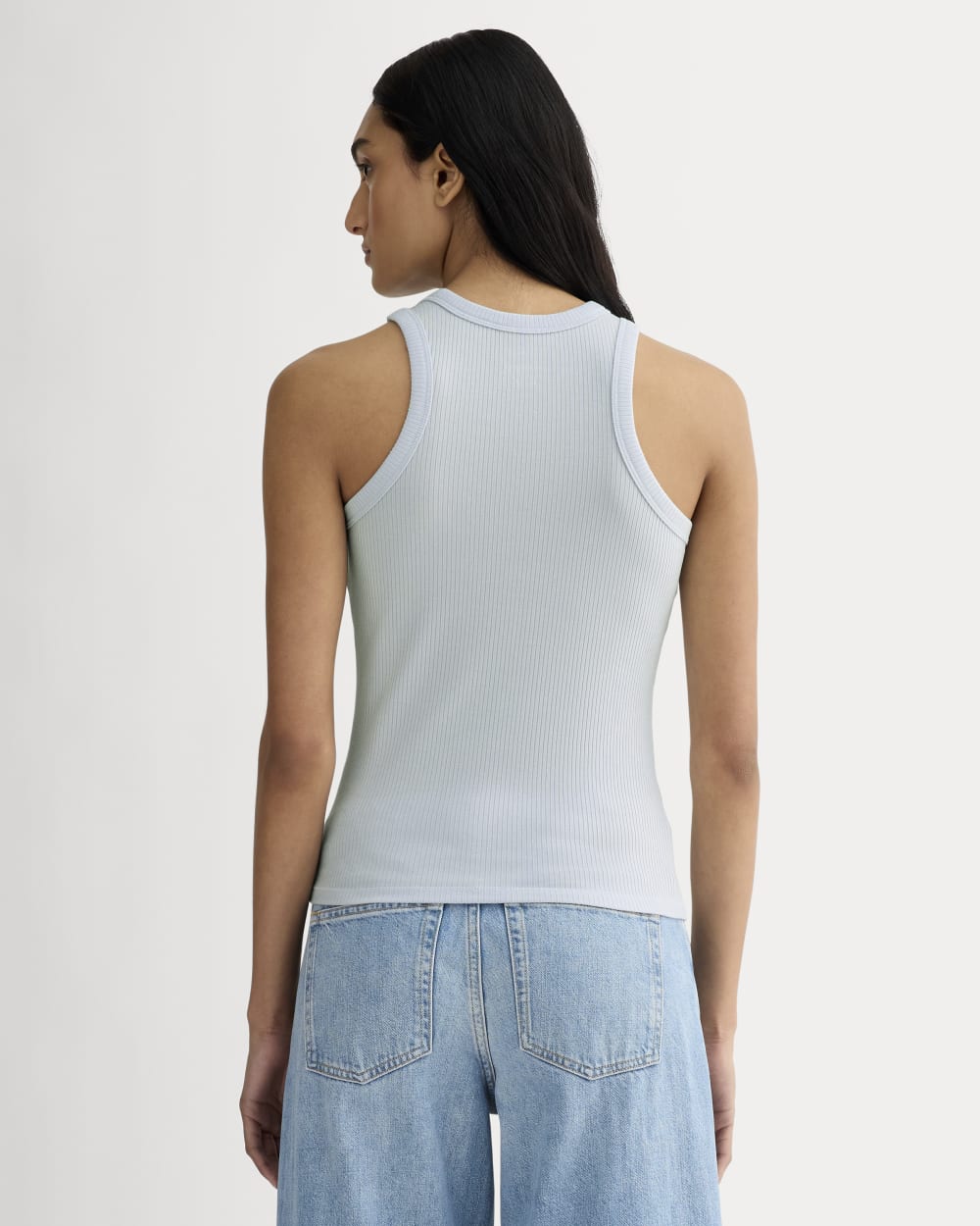 The Shimmy Cutaway Tank | Air Blue