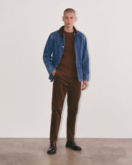 The Waffle Long-Sleeve Crew | Dark Mahogany