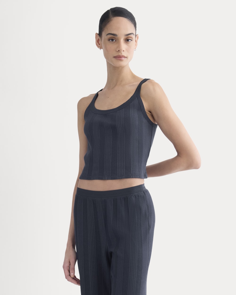 Lounge Rib Tank | Navy